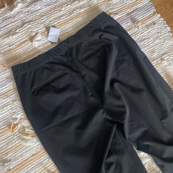 NWT J. Jill Black Stretch Waist Straight Leg Trousers / Pants Size 16 - Picture 6 of 6